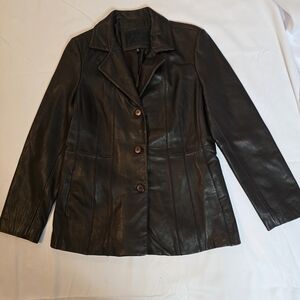 AVANTI Women's Brown Leather Jacket SIZE L